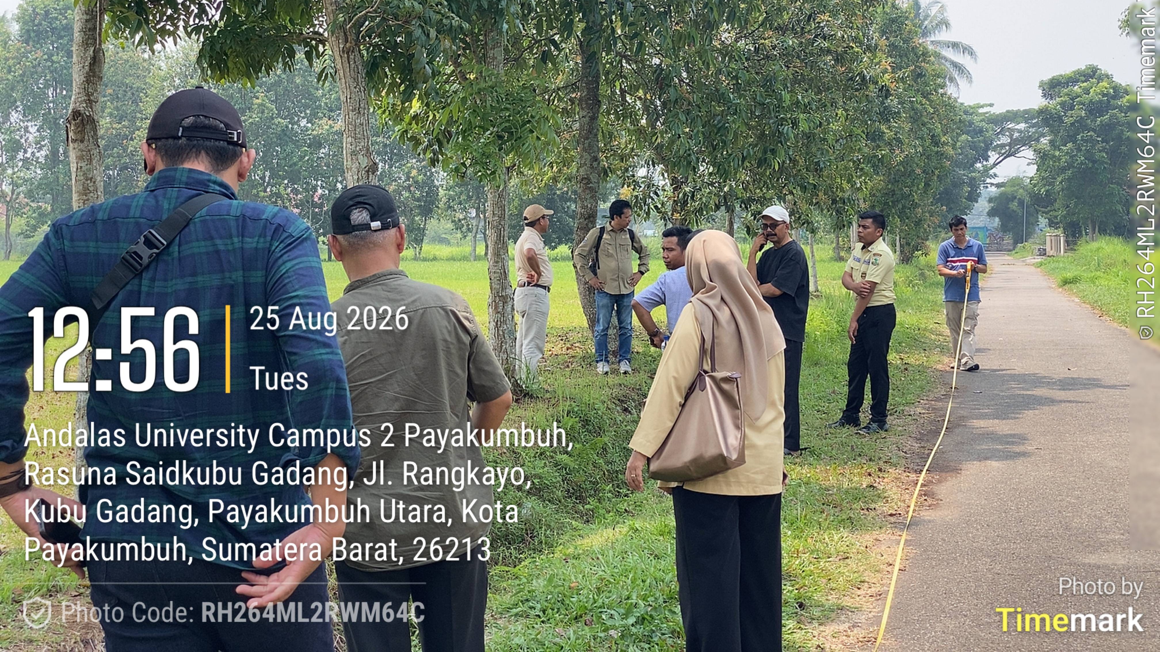 Peninjauan lokasi GSG Kampus II Payakumbuh