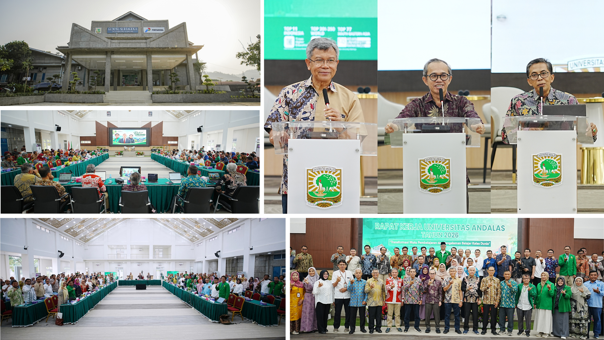 Rapat Kerja UNAND Tahun 2026 di Gedung Serba Guna UNAND