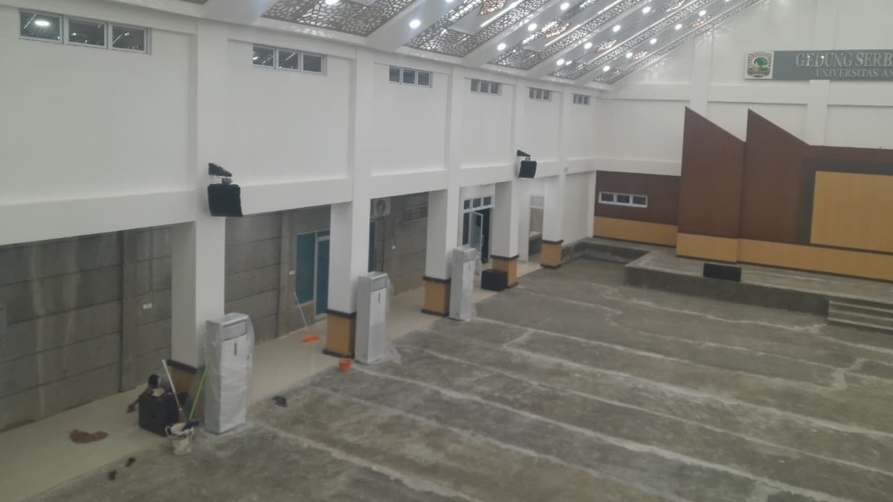 Pemasangan sound system GSG Pertamina UNAND